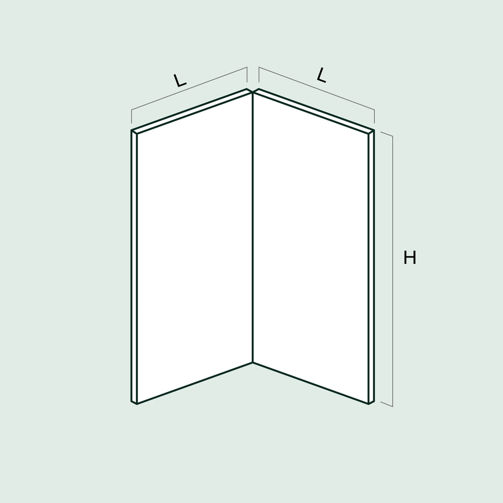 Portes d'angle double